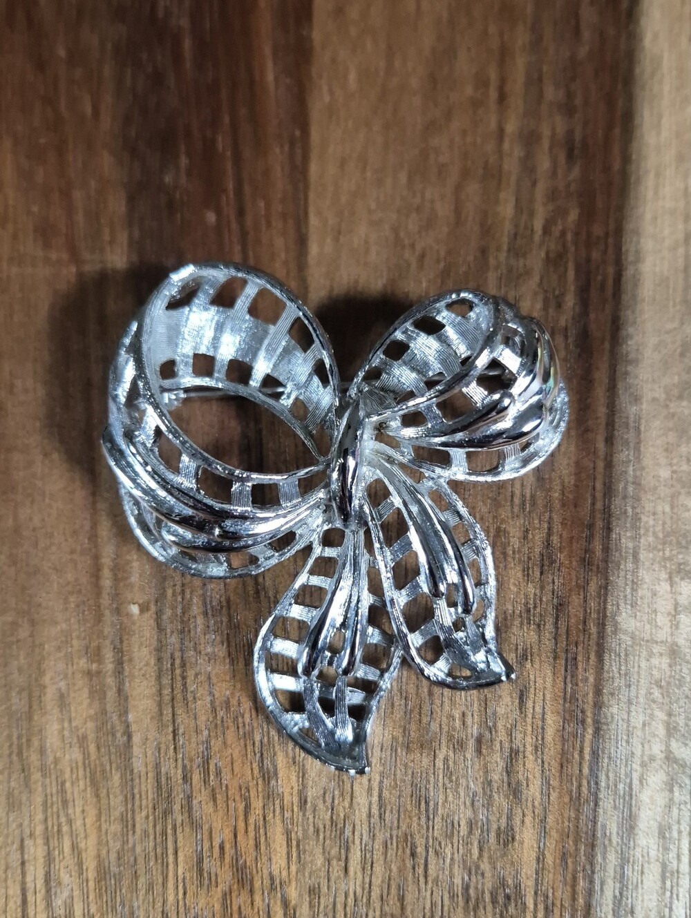 Vintage Coro Bow Ribbon Brooch
